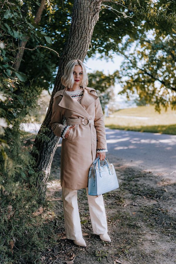 Trendyol Ženski plašč Trendyol TWOSS21TR0026/GRAY