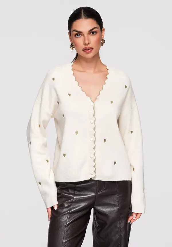 Edoti Ženski pleteni kardigan OW-SWCD-0101