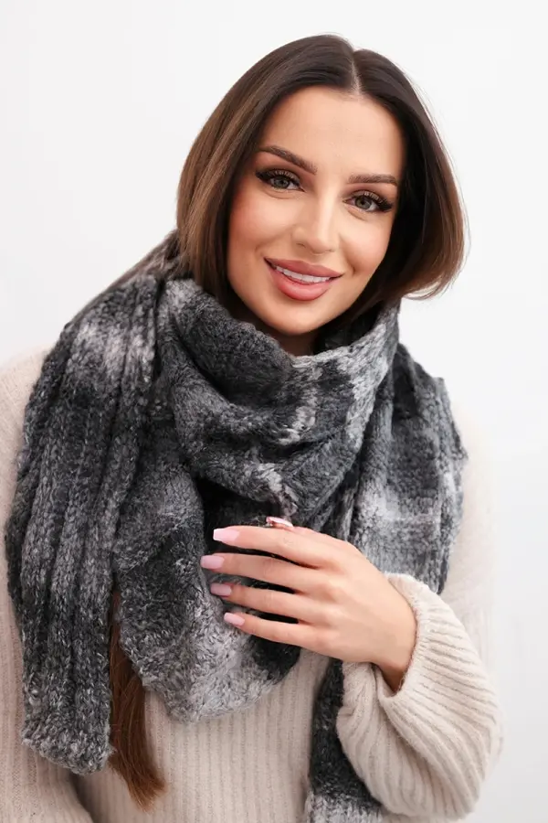 Kesi Ženski pleteni šal iz mešanice volne