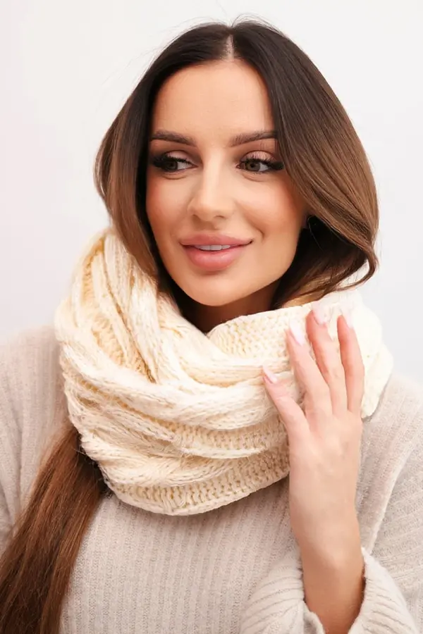 Kesi Ženski pleteni zimski šal KN20