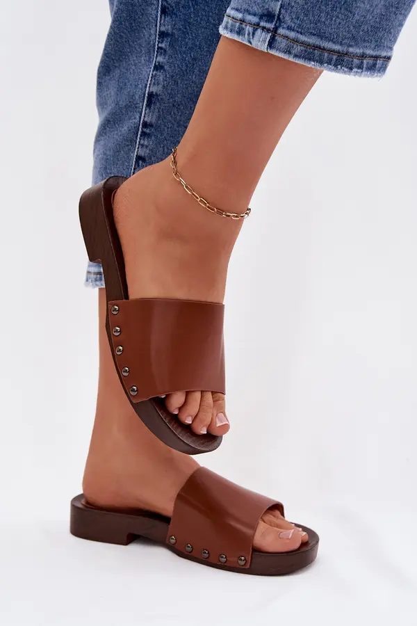 Boto Ženski ravni sandali z zaponko Camel Brinalle