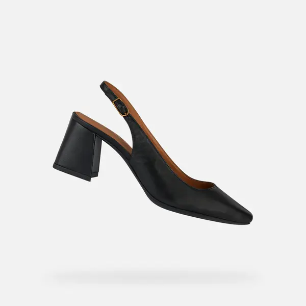 GEOX Ženski sandali Geox Giselda v črni barvi