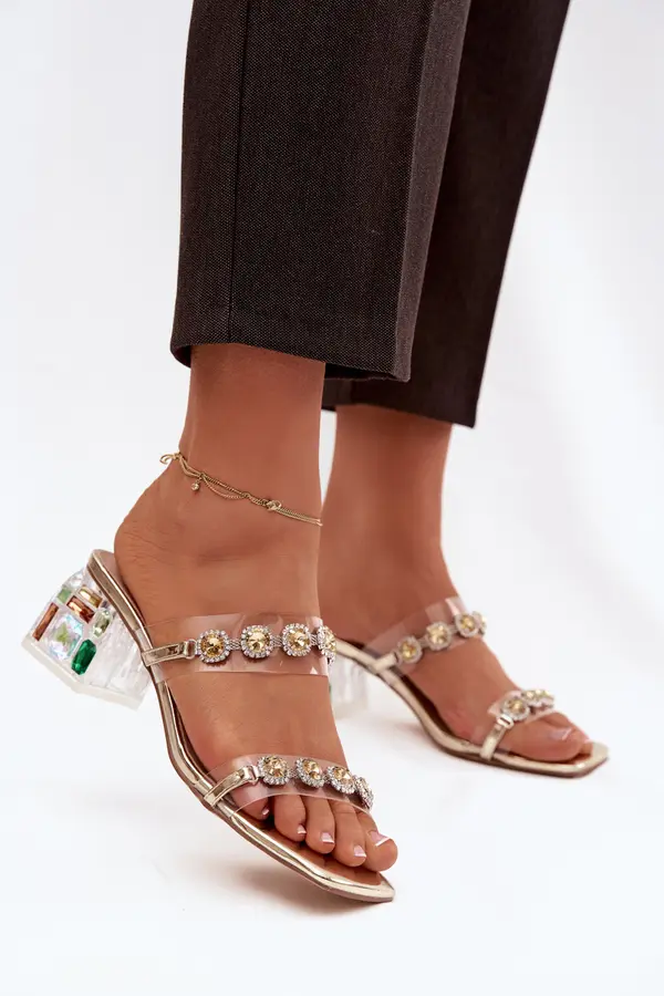 S. BARSKI Ženski sandali s kristali S. BARSKI