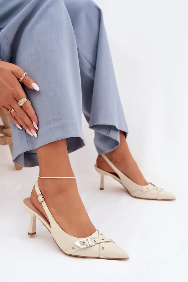 Boto Ženski sandali s peto Parina bež