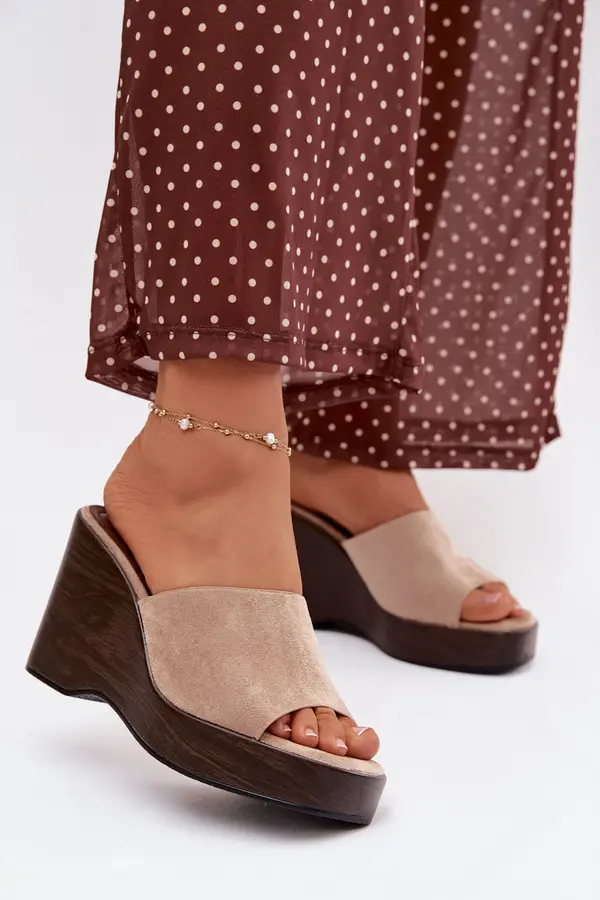 Boto Ženski sandali s platformo Boto bež Ravelia