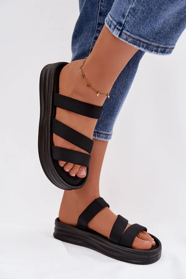 Boto Ženski sandali s platformo in paščki