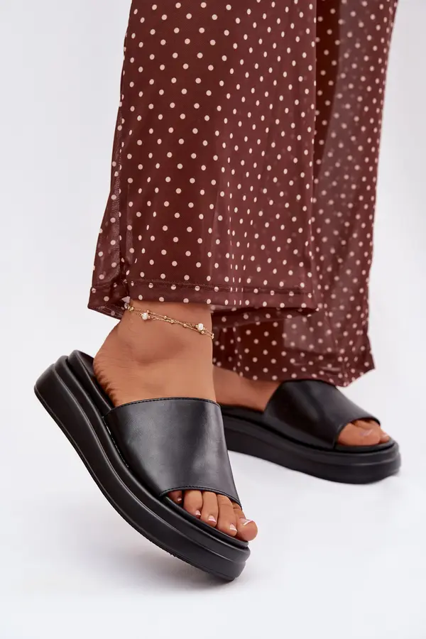 Boto Ženski sandali s platformo Tanelisse, črni