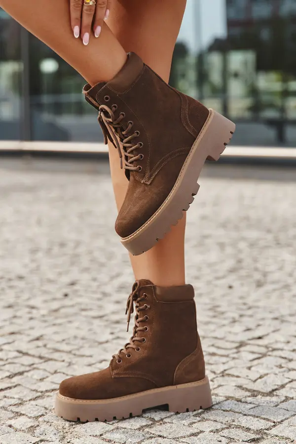 BIG STAR SHOES Ženski semiš delovni škornji Big Star