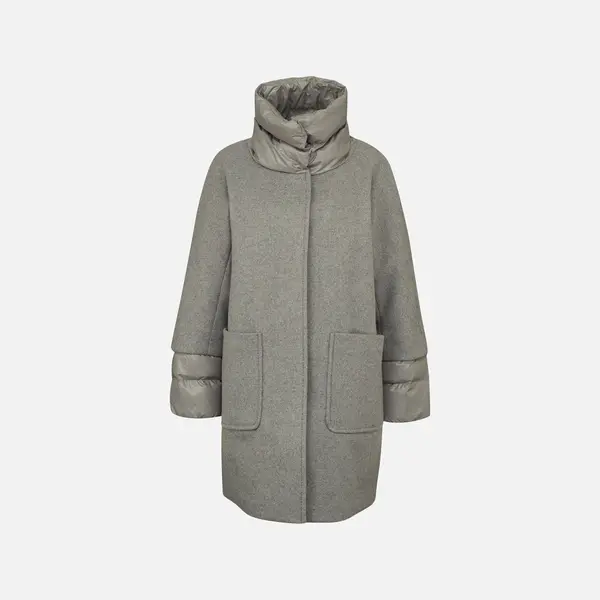 GEOX Ženski siv plašč Geox Diamanta