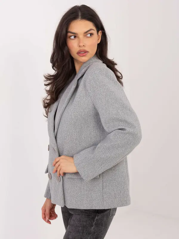 RUE PARIS Ženski sivi plašč