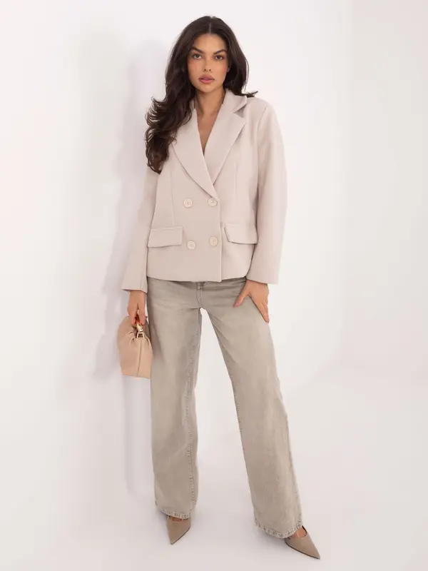 RUE PARIS Ženski svetlo bež blazer