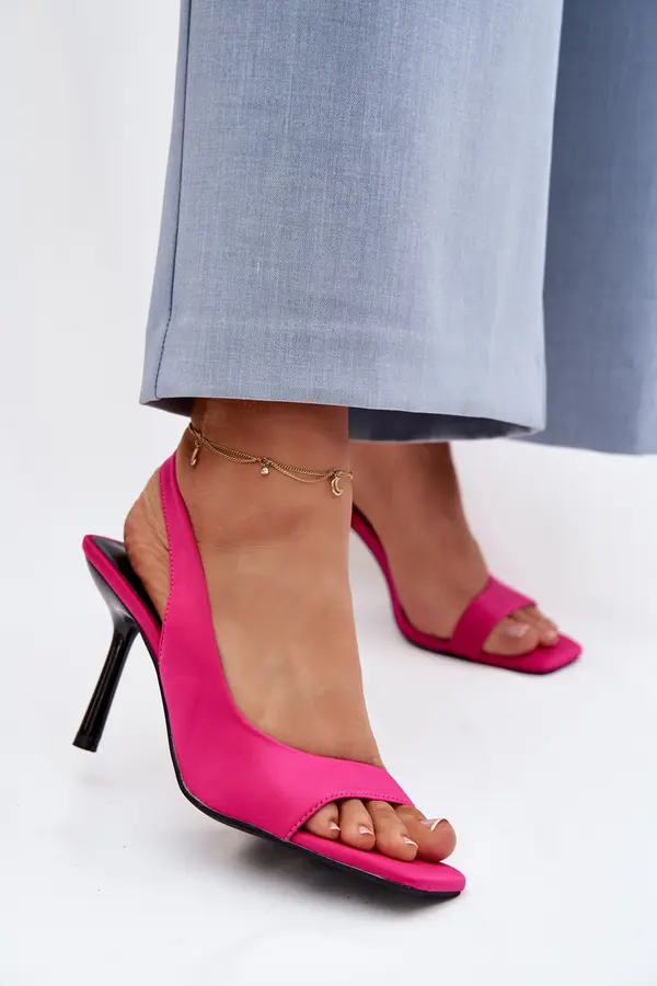 Boto Ženski tekstilni sandali s peto Calvoria