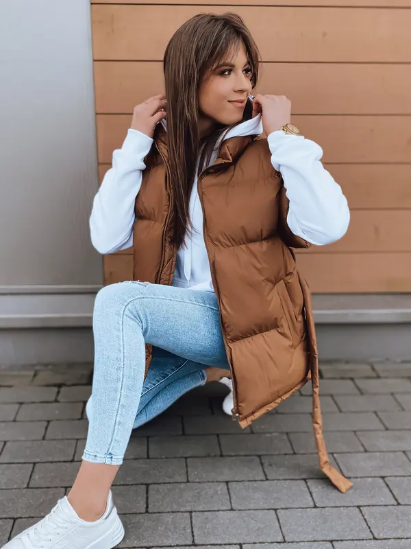 DStreet Ženski telovnik JEAM brown Dstreet z