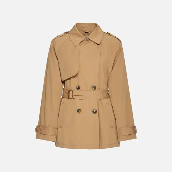 GEOX Ženski trenčkot Geox Lampedusa bež barve