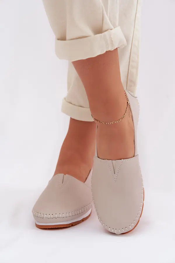 S. BARSKI Ženski usnjeni mokasini S. BARSKI