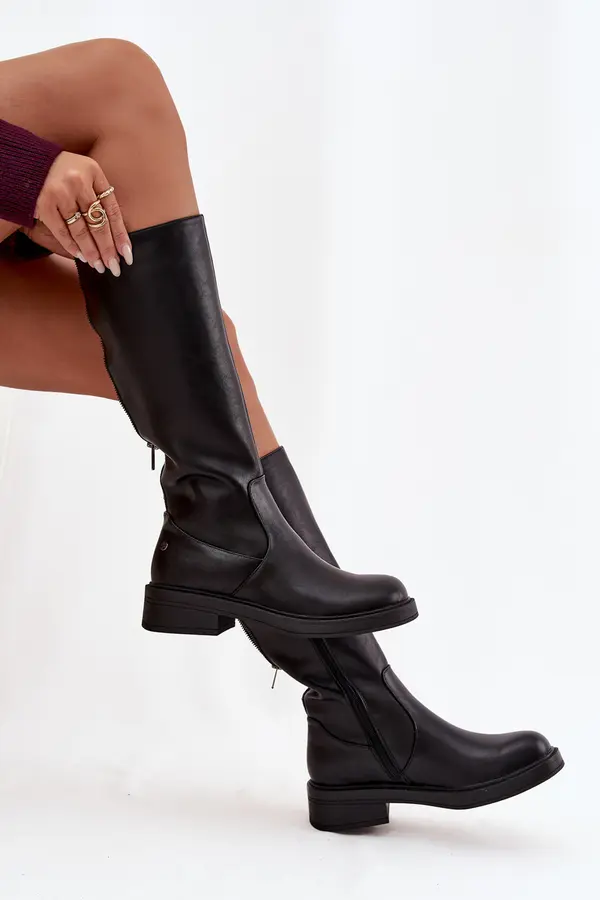 Maciejka Ženski usnjeni škornji Maciejka