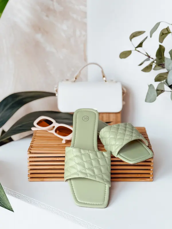 DStreet Ženski zeleni copati SATELIVA