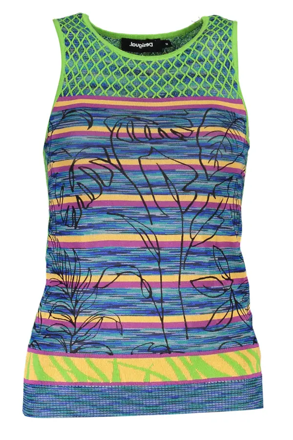 DESIGUAL Ženski zeleni top Desigual