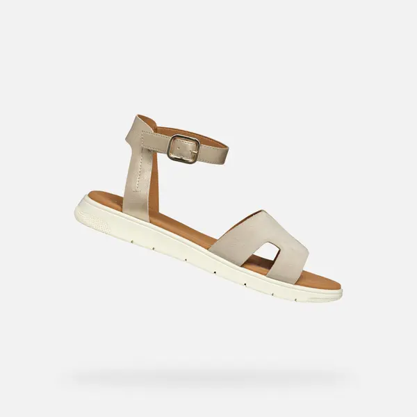 GEOX Ženski zlati sandali Geox Dandra