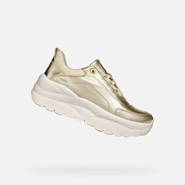 GEOX Ženski zlati superge Geox Xtros