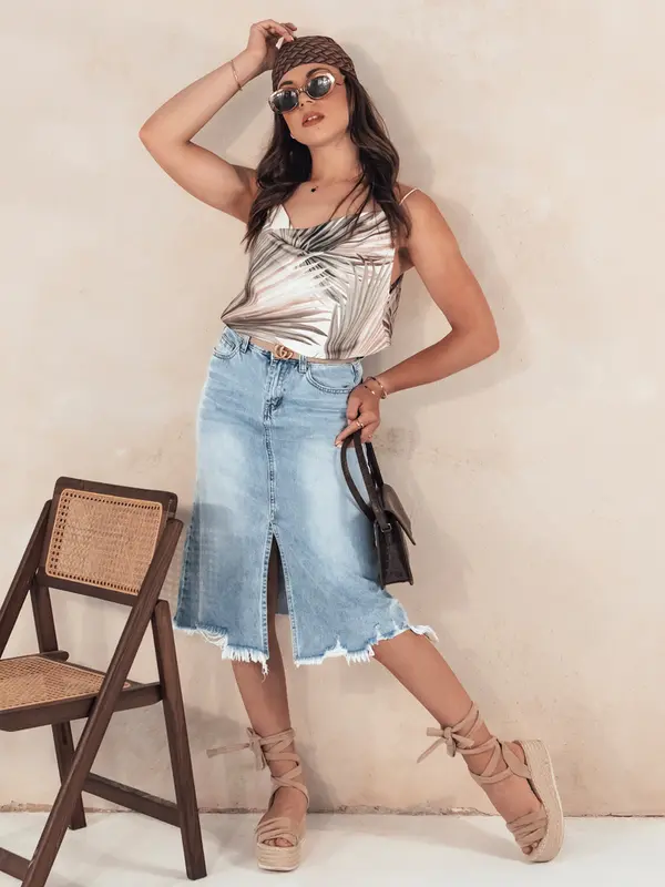 DStreet Žensko jeans krilo STELLIS