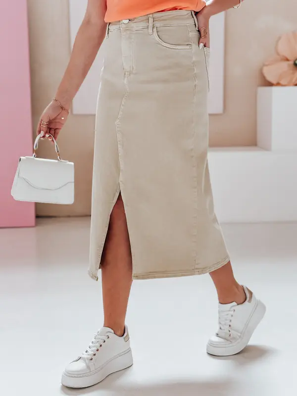 DStreet Žensko maksi jeans krilo TELL ME MAXI