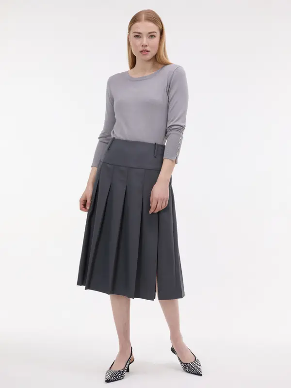 Orsay Žensko sivo midi krilo ORSAY