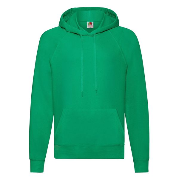 Fruit of the Loom Zielona bluza męska z kapturem Lightweight Hooded Sweat Fruit of the Loom