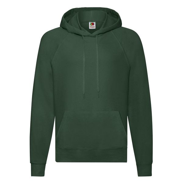 Fruit of the Loom Zielona bluza męska z kapturem Lightweight Hooded Sweat Fruit of the Loom