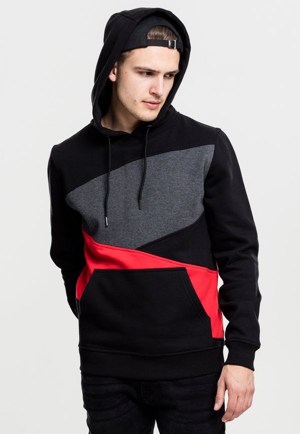 UC Men Zig Zag Hoody blk/red/cha