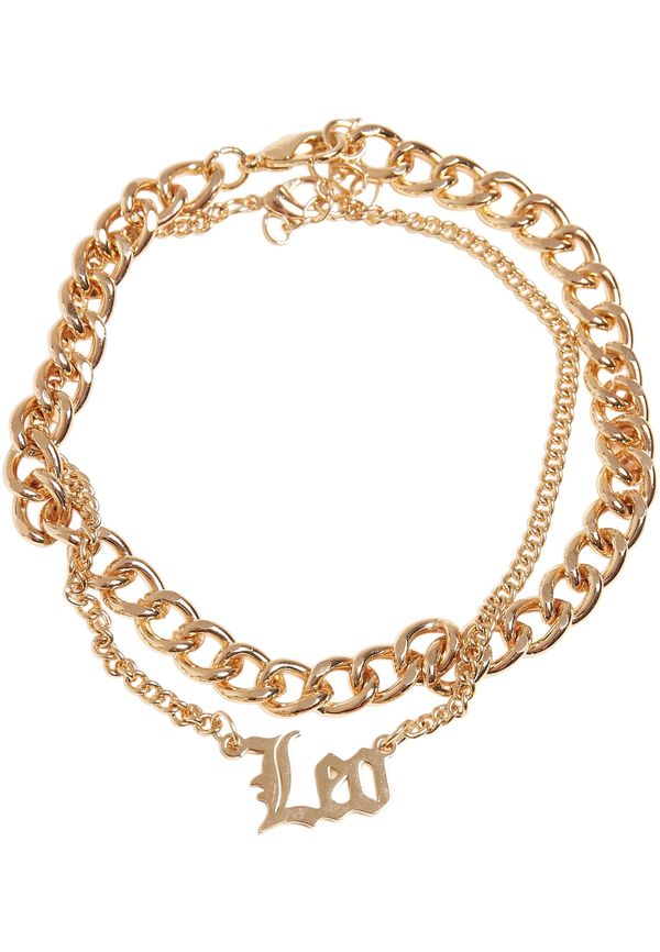 Urban Classics Accessoires Zodiac Golden Anklet leo