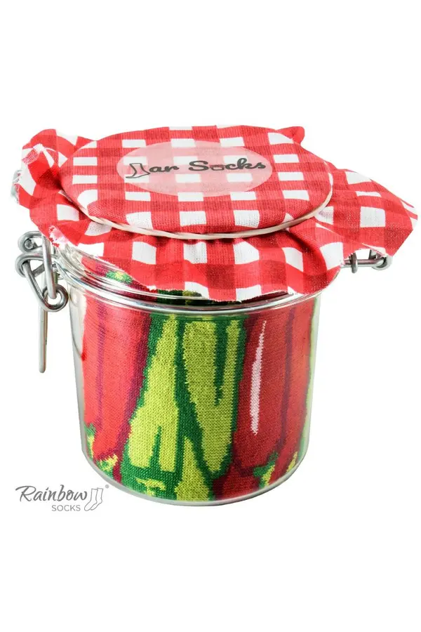ZOOKSY/RAINBOW SOCKS ZOOKSY/RAINBOW SOCKS Rainbow Socks Vegetables In A Jar Chili Peppers Peas With Carrots 2 Pairs