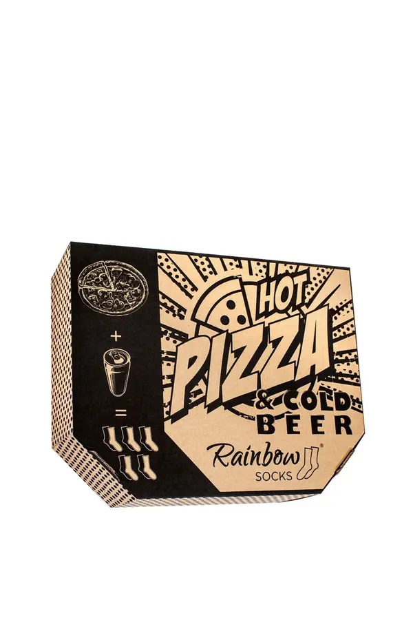 ZOOKSY/RAINBOW SOCKS ZOOKSY/RAINBOW SOCKS Set Rainbow Socks Pizza & Beer 5 Pairs