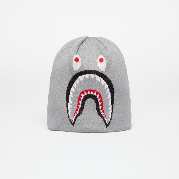 A BATHING APE A BATHING APE 2nd Shark Knit Hat Gray Universal