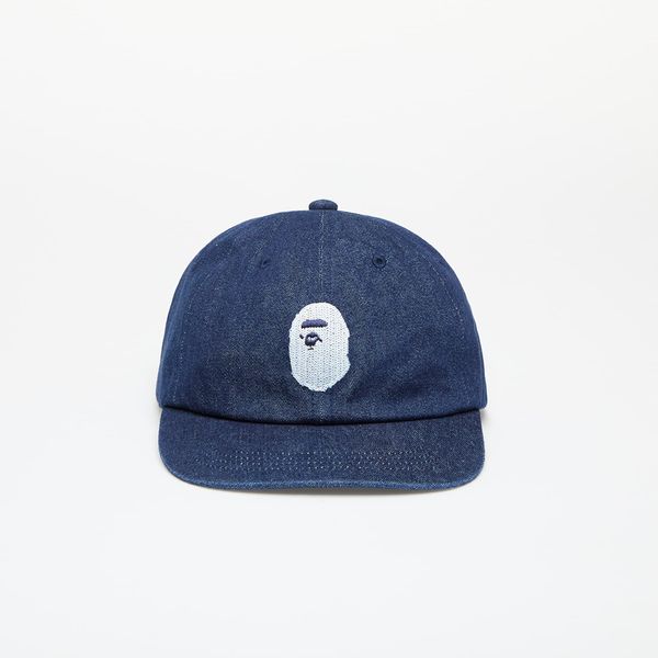 A BATHING APE A BATHING APE Ape Head Denim Cap Indigo