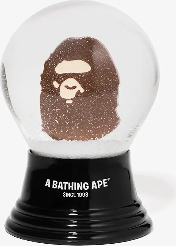 A BATHING APE A BATHING APE Ape Head Snow Globe Brown Universal