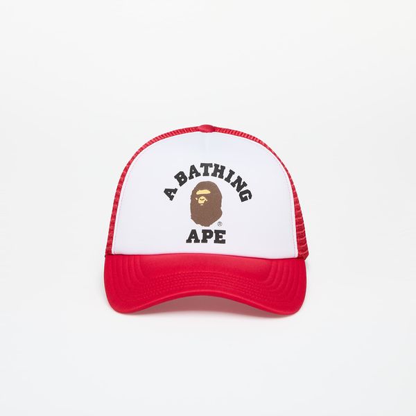 A BATHING APE A BATHING APE College Mesh Cap Red