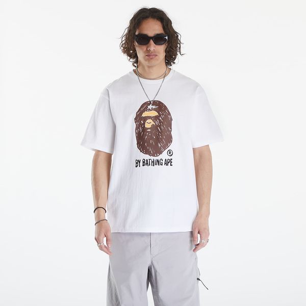 A BATHING APE A BATHING APE Hand Draw Side Big Ape Head Tee White