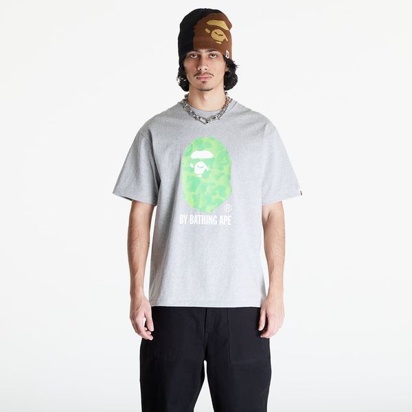 A BATHING APE A BATHING APE Ink Camo Ape Head Short Sleeve Tee Gray