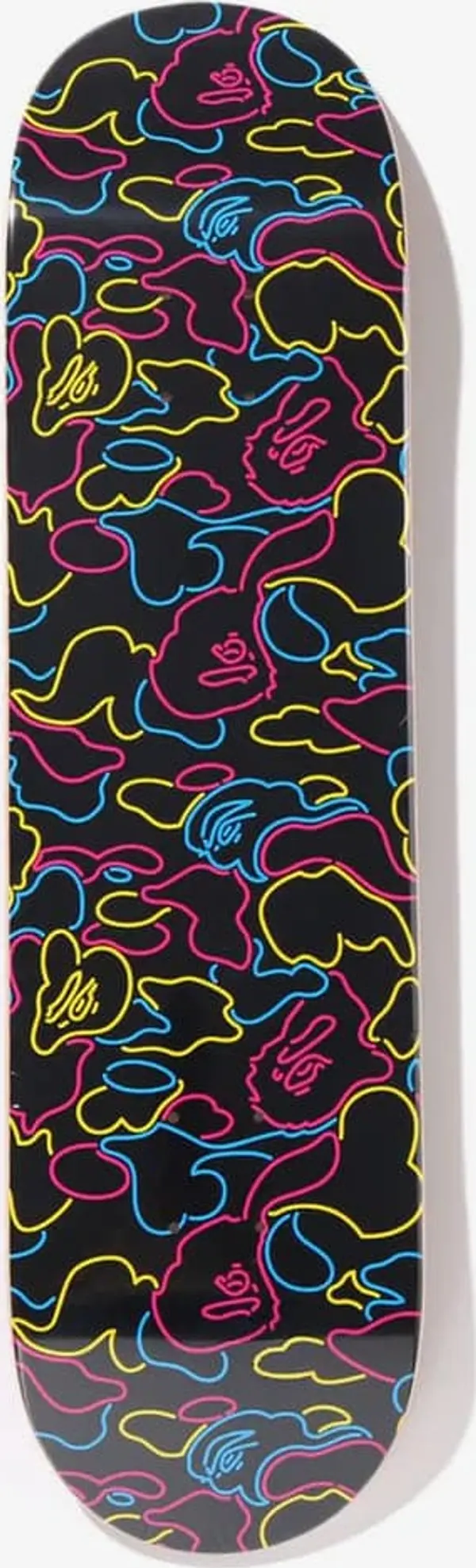 A BATHING APE A BATHING APE Neon Camo Skateboard Black Universal