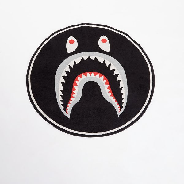 A BATHING APE A BATHING APE Shark Floor Rug Black Universal