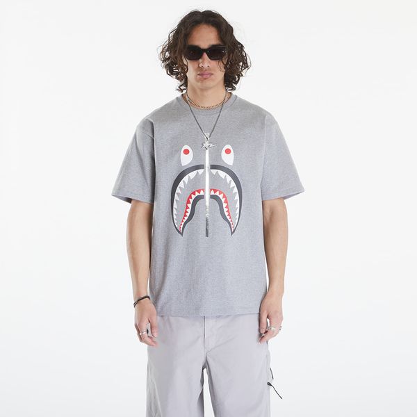 A BATHING APE A BATHING APE Shark Tee Gray