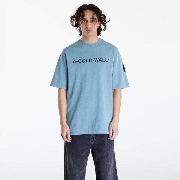 A-COLD-WALL* A-COLD-WALL* Overdye Logo T-Shirt Faded Teal