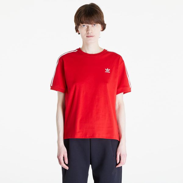 adidas Originals adidas 3 Stripe Tee Better Scarlet