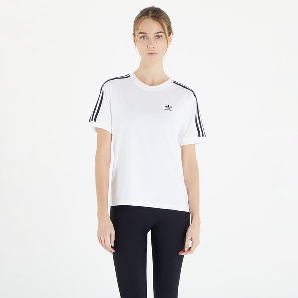 adidas Originals adidas 3 Stripe Tee White