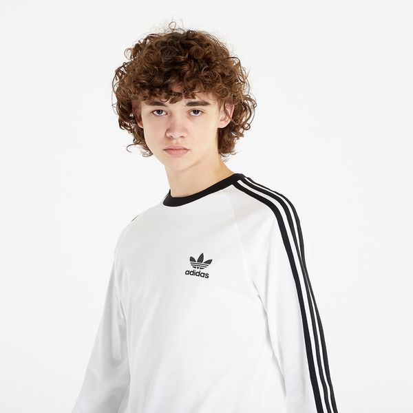 adidas Originals adidas 3-Stripes Long Sleeve Tee White