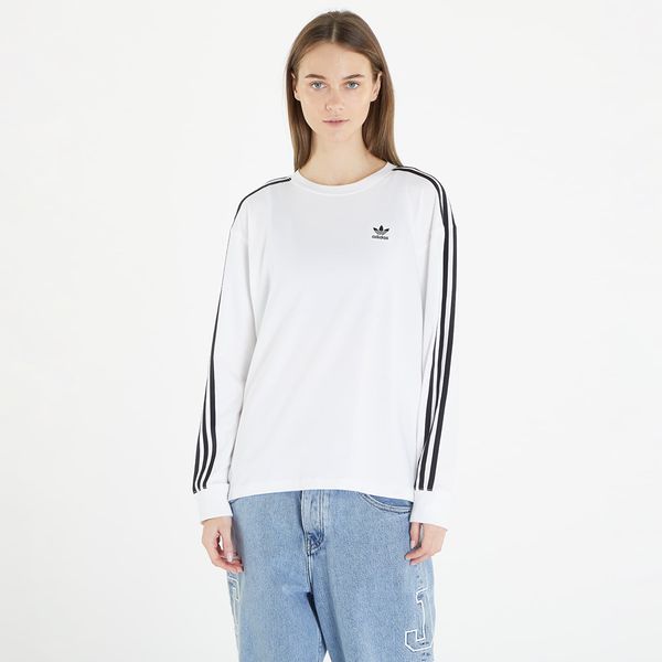 adidas Originals adidas 3 Stripes Longsleeve T-Shirt White