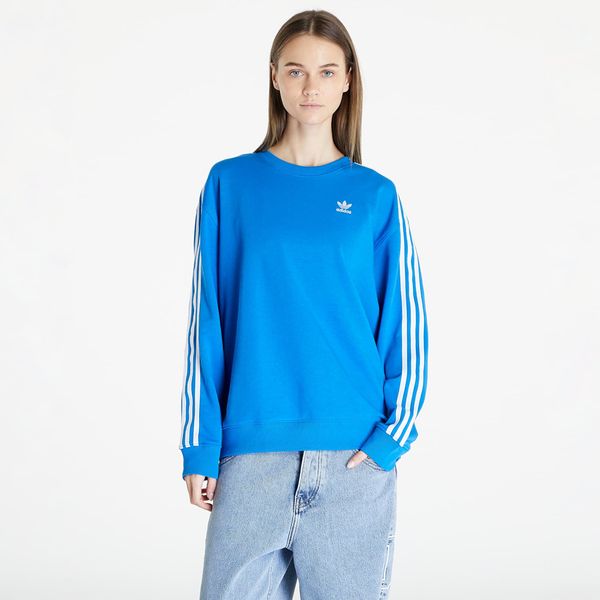 adidas Originals adidas 3 Stripes Oversized Crew Sweatshirt Blue Bird