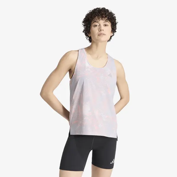 adidas Performance adidas Adi365 Running Animal Print Iconic Tank Grey One/ Semi Frozen Turbo/ Glory Grey S