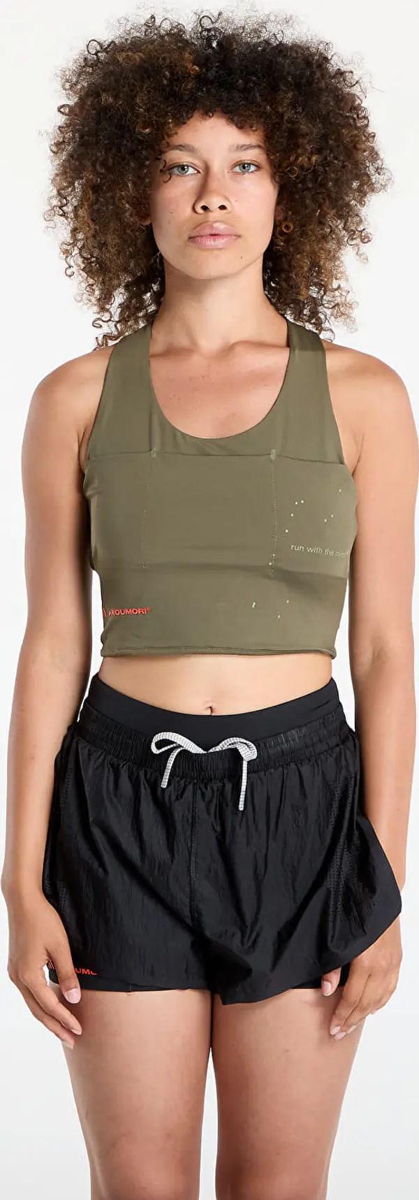 adidas Performance adidas Adi365 x Hermanos Koumori Running Crop Top Olive Strata L